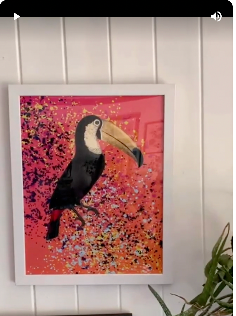 Load video: How to frame a Toucan Print