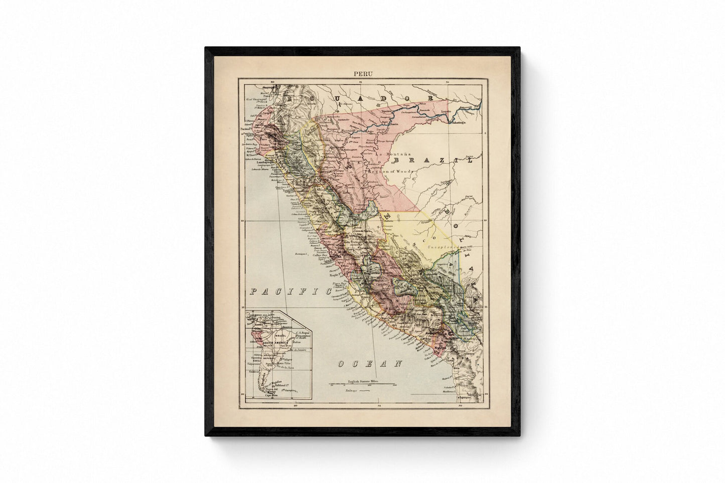 Peru - Antique Reproduction Map