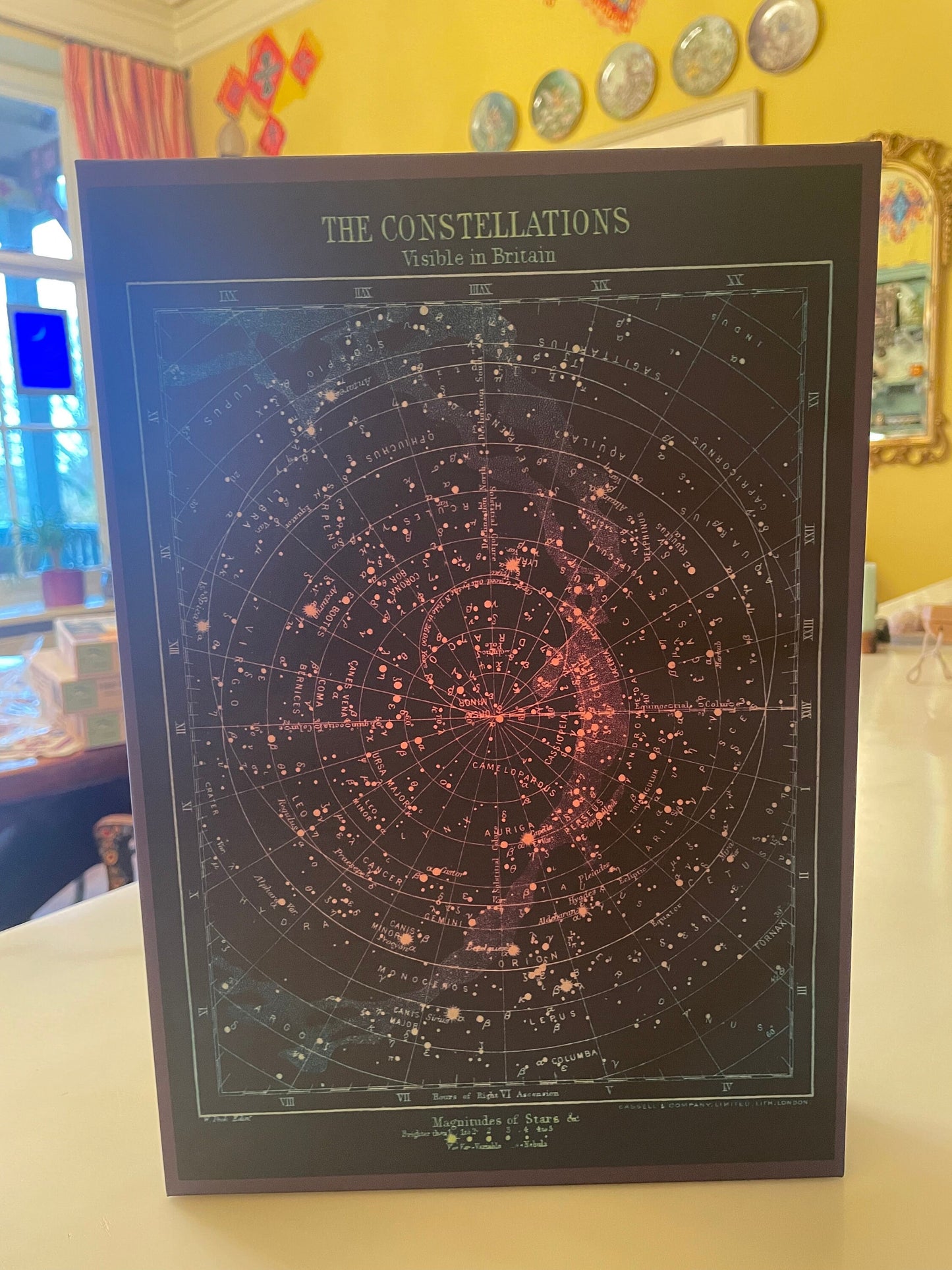 Constellations Jigsaw Puzzle 1000 pc Matt Finish Educational Astronomy Constellations visible in Britain Star Astrology Zodiac