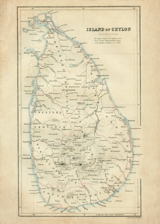 Ceylon Map