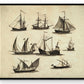 Sailing Ships - Antique Reproduction - Nautical Decor - Available Framed