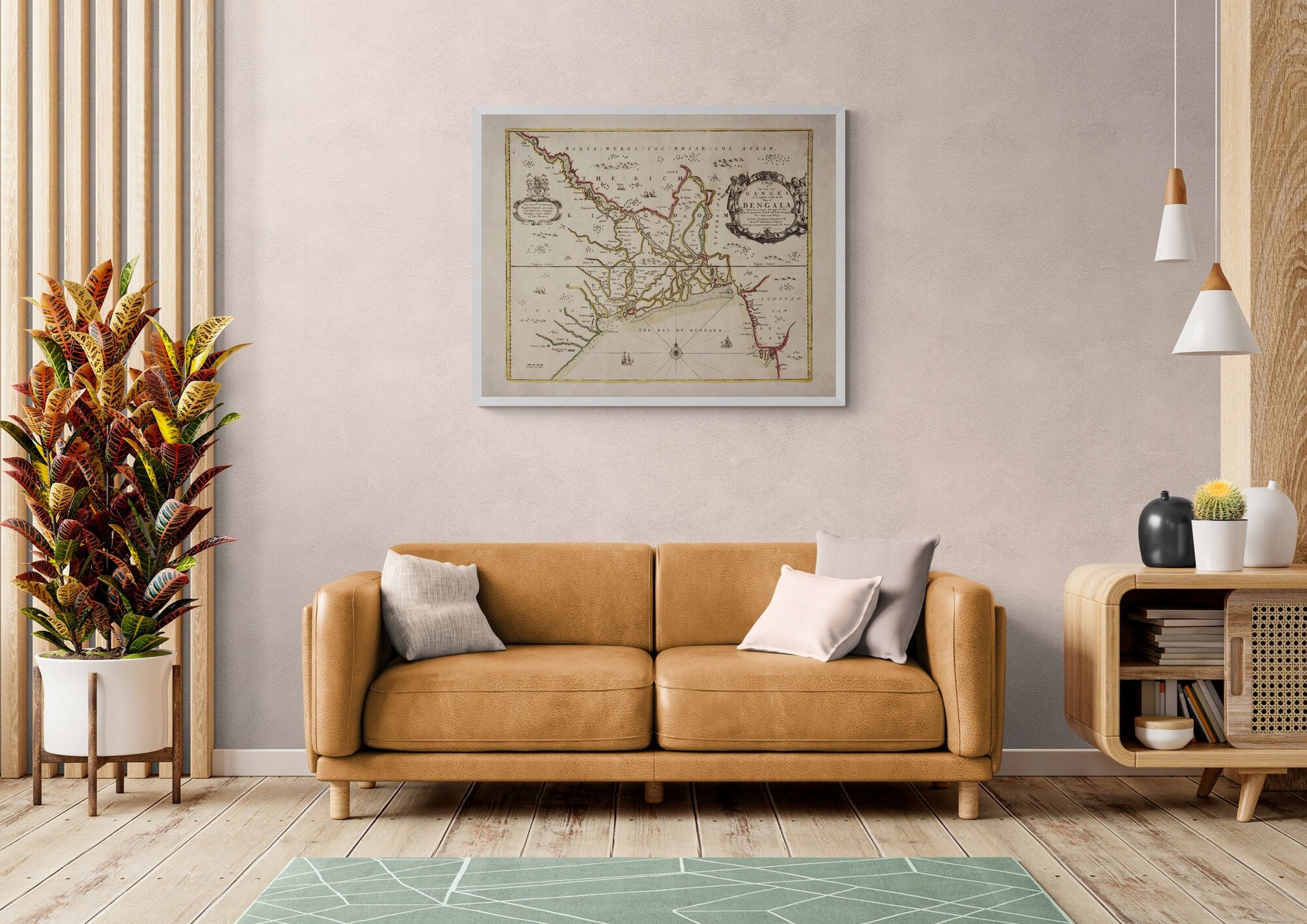 Bay of Bengal Map dated 1685 - Antique Reproduction - John Thornton - Bangladesh - Vintage Wall Map - Available Framed