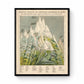 Mountain Comparison Diagram - Antique Reproduction - dated 1858 - Geography - Large Wall Map - Available Framed
